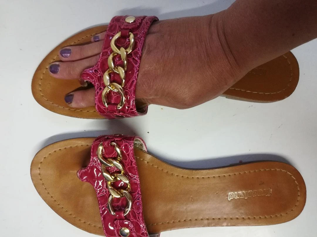 Fuchsia sandalen met ges maat 39 (interieure imperfecties) – photo 16